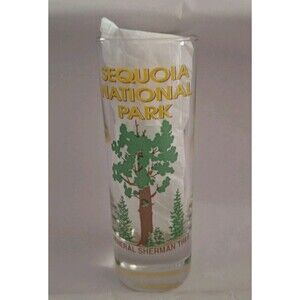Vtg Souvenir Shot Glass Sequoia National Park General Sherman Tree California